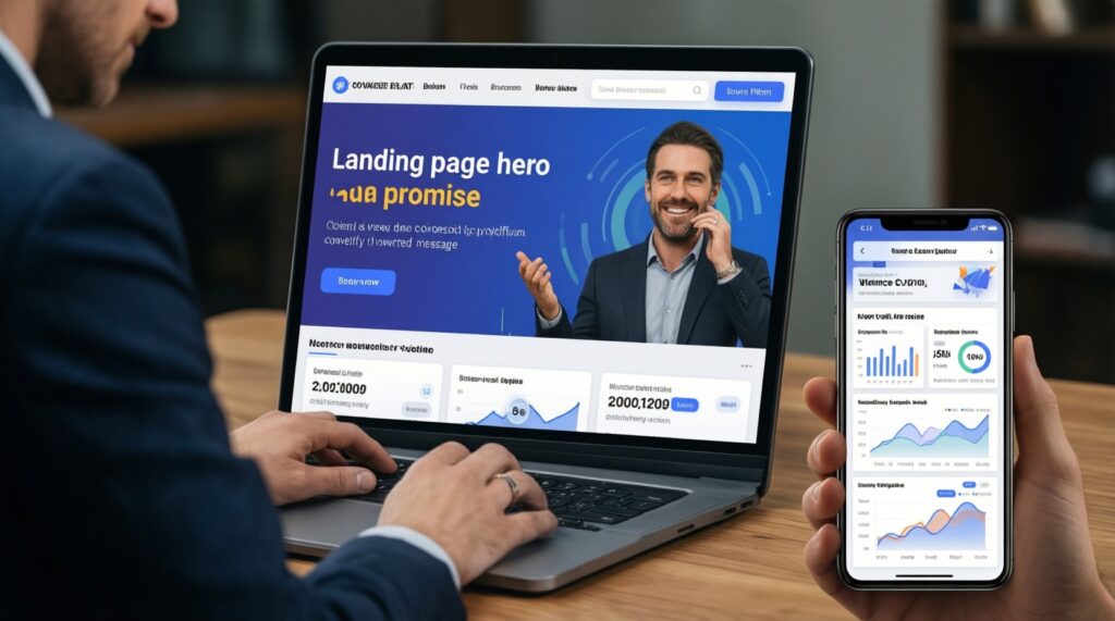 Воронка продаж в рекламе: как связать креатив, лендинг и отдел продаж в одну систему - иллюстрация